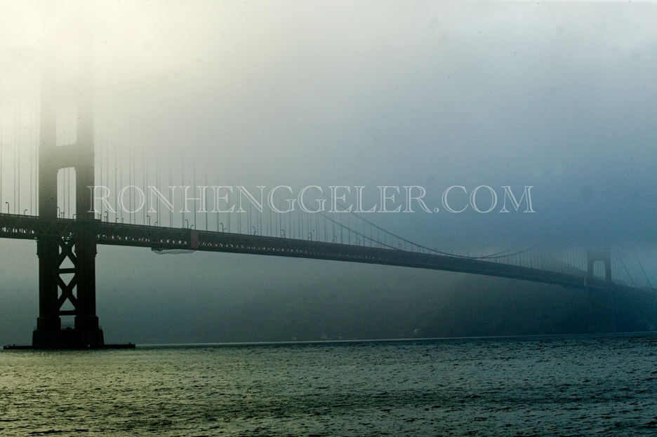 Golden Gate Bridge in fog